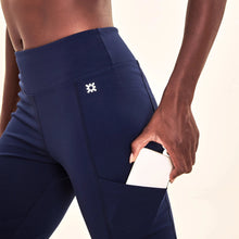 Load image into Gallery viewer, Image 05: Uv Line Fitness Bottom Legging Fit Aspen Navy Blue Upf50+