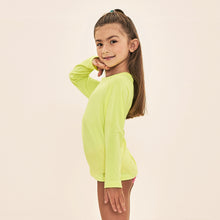 Load image into Gallery viewer, Image 02: Uv Line Rash Guard Acqua Qr Code Amarelo Fluor Upf50+