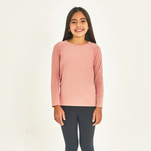 Load image into Gallery viewer, Model Front: Uv Line Rash Guard Longsleeve Uprpo Inf Rose Upf50+