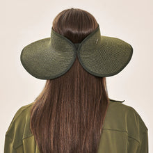 Load image into Gallery viewer, Model Back: Uv Line Visor Visor Siena Imp Fem Militar Green Upf50+