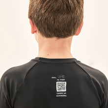 Load image into Gallery viewer, Image 04: Uv Line Rash Guard Acqua Qr Code Preto Upf50+
