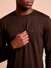 Load image into Gallery viewer, Image 05: Uv Line Rash Guard Longsleeve New Fit Textura Masc Brown Upf50+