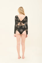 Load image into Gallery viewer, Image 07: Uv Line One-Piece Marina Shine Preto Malva