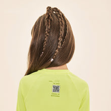 Load image into Gallery viewer, Image 04: Uv Line Rash Guard Acqua Qr Code Amarelo Fluor Upf50+