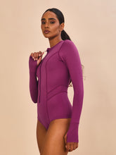 Load image into Gallery viewer, Image 03: Uv Line One-Piece Swimsuit Macae Magenta Upf50+