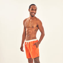 Load image into Gallery viewer, Image 03: Uv Line Short For Men / Bermuda Shorts Boxer Orange Upf50+