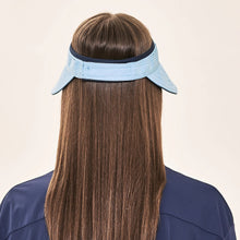 Load image into Gallery viewer, Image 07: Uv Line Visor Visor Bali Fem Navy Light Blue Upf50+
