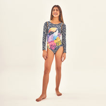 Load image into Gallery viewer, Image 05: Uv Line Girl's One-Piece Swimsuit Girl Tucano Upf50+

