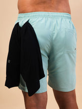 Load image into Gallery viewer, Model Back: Uv Line Short For Men / Bermuda Shorts Acqua Boxer Indigo Upf50+
