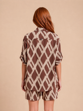 Load image into Gallery viewer, Model Back: Uv Line Shirtdress Shirt Copa Diamond Upf50+
