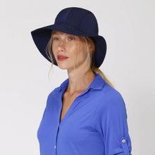Load image into Gallery viewer, Image 03: Uv Line Floppy Hat San Remo Fpu50+ Hat Navy Blue Uv
