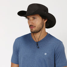 Load image into Gallery viewer, Image 02: Uv Line Floppy Hat Safari Preto Upf50+
