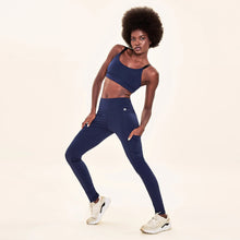 Load image into Gallery viewer, Image 06: Uv Line Fitness Bottom Legging Fit Aspen Navy Blue Upf50+
