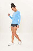 Load image into Gallery viewer, Image 02: Uv Line Rash Guard Camiseta Uv X Pro Ml Azul Claro Upf50+
