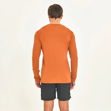 Load image into Gallery viewer, Model Back: Uv Line T-Shirt For Men Longsleeve Sport Fit Caramelo
