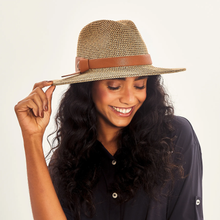 Load image into Gallery viewer, Image 04: Uv Line Fedora Hat Hat Giovana Imp Fem Mescla Upf50+

