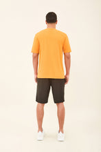 Load image into Gallery viewer, Model Back: Uv Line Rash Guard Longsleeve Uvpro Masc Orange Upf50+
