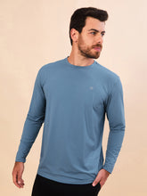 Load image into Gallery viewer, Image 03: Uv Line Rash Guard Longsleeve Uvpro Masc Indigo Upf50+

