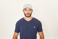 Load image into Gallery viewer, Model Front: Uv Line Caps Cap Uv Pro Masc Grey Upf50+
