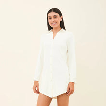 Load image into Gallery viewer, Image 02: Uv Line Shirtdress Shirtdress Copenhagen Fem Off White Upf50+

