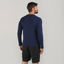 Load image into Gallery viewer, Model Back: Uv Line Fitness Top Sport Fit Mas Ml Marinho Upf50+
