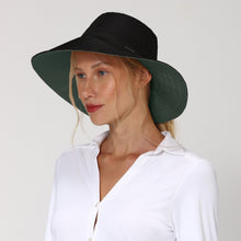 Load image into Gallery viewer, Image 02: Uv Line Floppy Hat Hat San Diego Fem Black Green Upf50+
