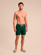 Load image into Gallery viewer, Model Front: Uv Line Short For Men / Bermuda Shorts Acqua Boxer Military Green Upf50+
