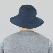 Load image into Gallery viewer, Model Back: Uv Line Bucket Hat Hat Australia Nac Masc Navy Blue Lead Upf50+
