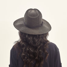 Load image into Gallery viewer, Model Back: Uv Line Floppy Hat Saint Germain Preto Upf50+
