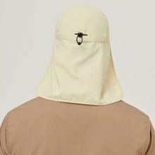 Load image into Gallery viewer, Model Back: Uv Line Flap Hat Neck Cap Africa 2021 Masc Sand Upf50+
