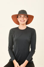 Load image into Gallery viewer, Image 04: Uv Line Floppy Hat San Diego Preto Caramelo Upf50+
