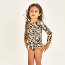 Load image into Gallery viewer, Image 02: Uv Line Baby Swimwear Swimsuit Baby Zebra Upf50+
