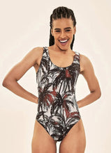 Load image into Gallery viewer, Gallery: Uv Line One-Piece Swimsuit Coqueiros Bege Upf50+
