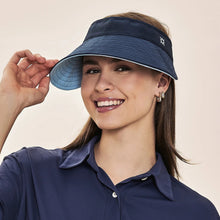 Load image into Gallery viewer, Gallery: Uv Line Visor Visor Bali Fem Navy Light Blue Upf50+
