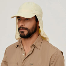 Load image into Gallery viewer, Image 02: Uv Line Flap Hat Neck Cap Africa 2021 Masc Sand Upf50+
