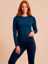 Load image into Gallery viewer, Gallery: Uv Line Rash Guard Longsleeve Uvpro Fem Cobalt Upf50+
