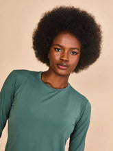 Load image into Gallery viewer, Image 04: Uv Line Rash Guard Longsleeve Fem New Fit Textura Verde Jade Upf50+
