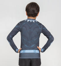 Load image into Gallery viewer, Model Back: Uv Line Rash Guard Acqua Pantera Negra V20 Ml Inf Estampa
