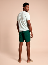Load image into Gallery viewer, Model Back: Uv Line T-Shirt For Men T-Shirt Uvpro Masc Light Green Upf50+
