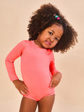 Load image into Gallery viewer, Gallery: Uv Line Baby Swimwear Baby Longsleeve Swimsuit Coral Upf50+
