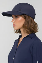 Load image into Gallery viewer, Image 02: Uv Line Caps Visor Capri Colors Nac Fem Navy Blue Upf50+
