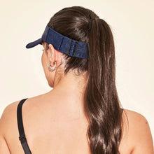Load image into Gallery viewer, Image 05: Uv Line Visor Elastic Visor Navy Blue Upf50+
