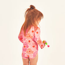 Load image into Gallery viewer, Model Back: Uv Line Baby Swimwear Baby Solar Rose Upf50+
