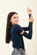 Load image into Gallery viewer, Sun-Protection Sleeve Navy UPF50+
