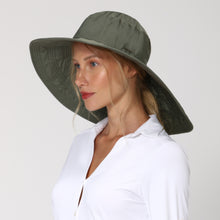 Load image into Gallery viewer, Image 02: Uv Line Floppy Hat Beverly Hills Verde Militar Upf50+
