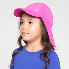 Load image into Gallery viewer, Image 02: Uv Line Flap Hat Cap Leg Basic Kids Imp Inf Rosa Shock
