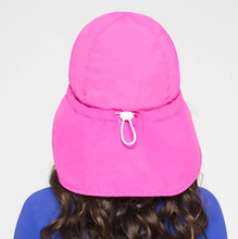 Load image into Gallery viewer, Model Back: Uv Line Flap Hat Cap Leg Basic Kids Imp Inf Rosa Shock

