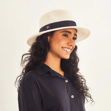 Load image into Gallery viewer, Image 02: Uv Line Panama Hat Chapeu Shanghai Imp Uni Branco/Preto

