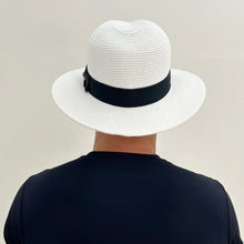 Load image into Gallery viewer, Image 07: Uv Line Panama Hat Chapeu Shanghai Imp Uni Branco/Preto
