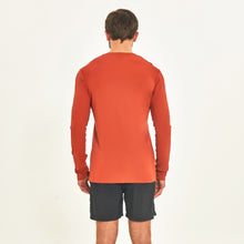 Load image into Gallery viewer, Model Back: Uv Line Rash Guard Longsleeve Sport Fit Ferrugem Upf50+

